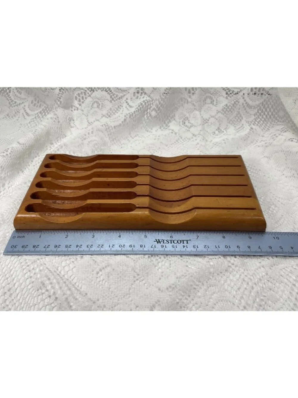 Vtg STEAK KNIFE Wood Case. Empty Case.